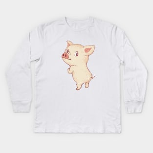 Cute Pig Kids Long Sleeve T-Shirt